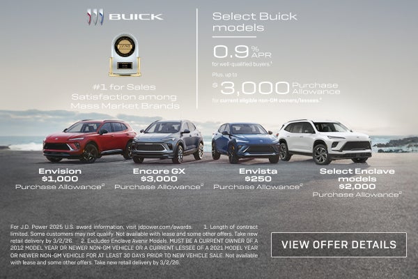 0.9% APR 
FOR WELL-QUALIFIED BUYERS.1

Plus, up to $3,000 PURCHASE ALLOWANCE for current eligible...