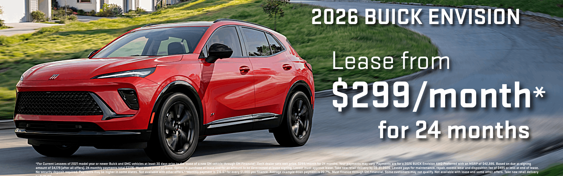 Buick Envision Lease and APR Finance Deals