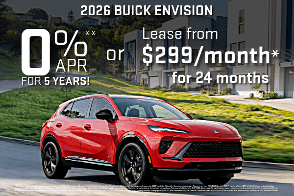 Buick Envision Lease and APR Finance Deals