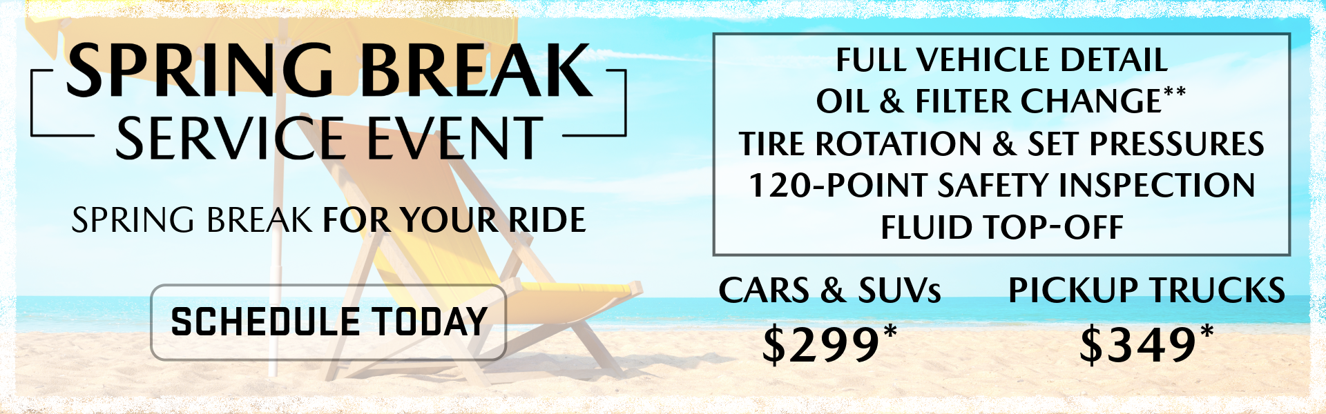 Service Specails Spring at baglier Buick GMC in Butler Pa